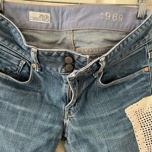 Vintage 1969 Jeans with Vintage Crocheted & Lace Pieces Size 26R